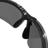 Wraparound Safety Glasses with Flexible Rubber Temple Tips