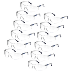 Wraparound Safety Glasses for High Impact Protection - Pack of 12