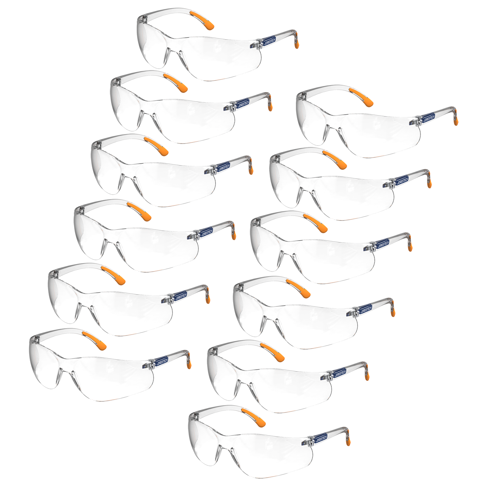 Wraparound Safety Glasses for High Impact Protection - Pack of 12