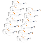 Wraparound Safety Glasses for High Impact Protection - Pack of 12