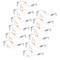 Wraparound Safety Glasses for High Impact Protection - Pack of 12