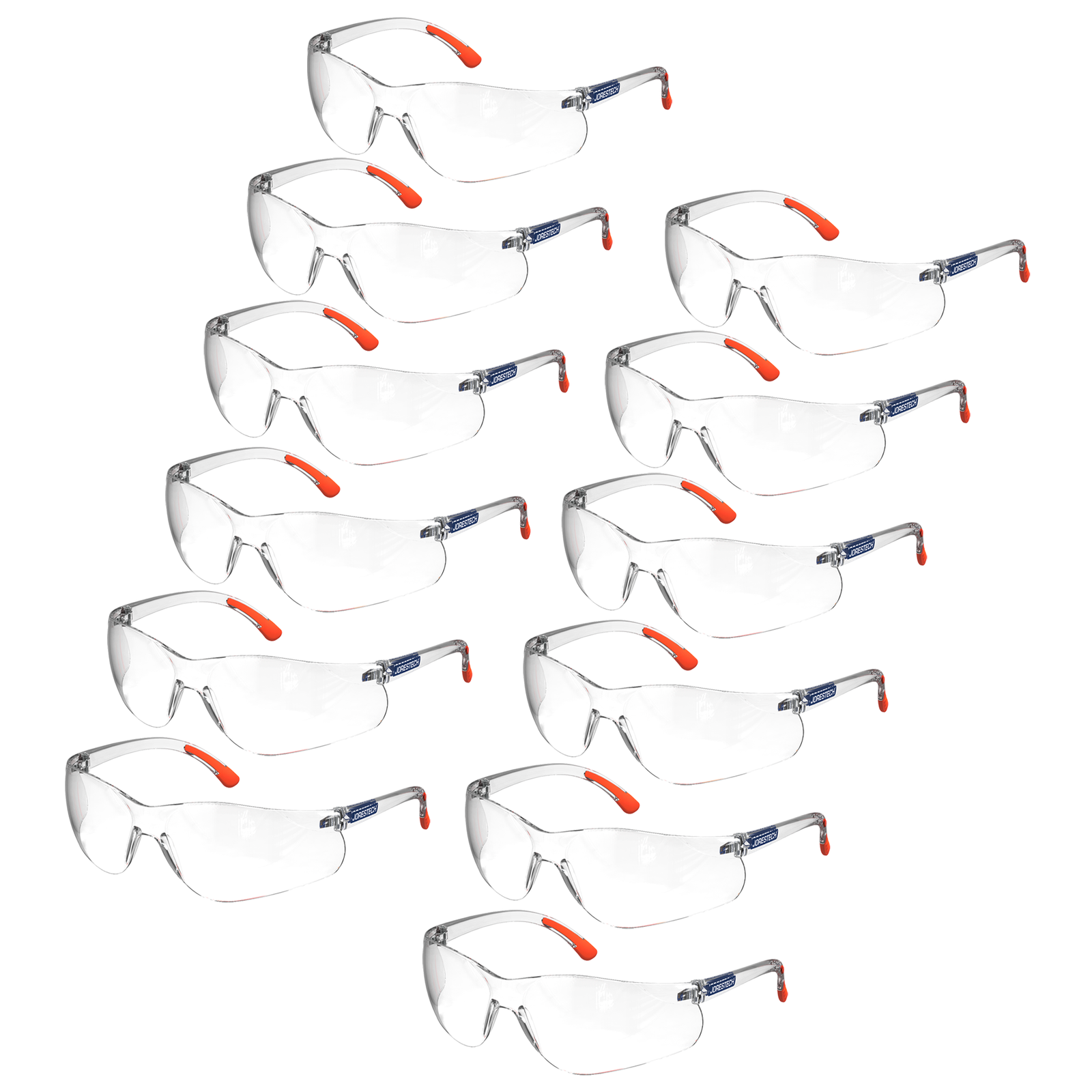 Wraparound Safety Glasses for High Impact Protection - Pack of 12