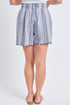 Women's Linen Lounge Shorts with Frayed Hem