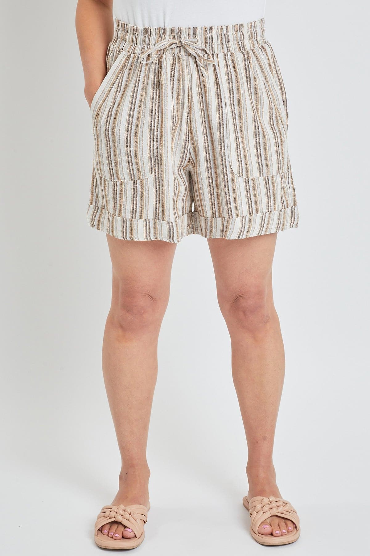 Women's High Rise Pull-On Cuffed Shorts