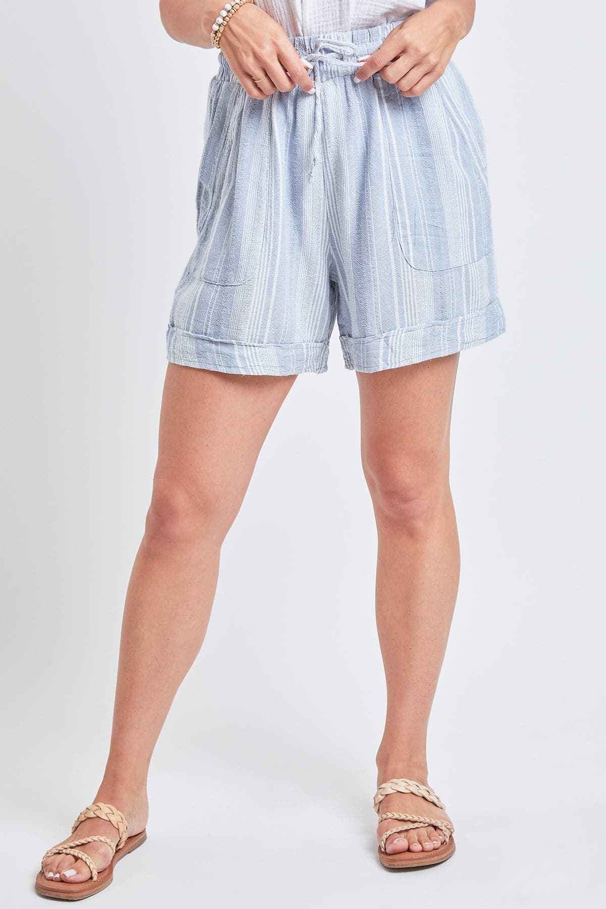 Women's High Rise Pull-On Cuffed Shorts
