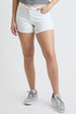 Women's Premium Stretch Fray Hem Hi-Lo Shorts