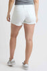 Women's Premium Stretch Fray Hem Hi-Lo Shorts