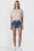 Women's Belted Premium Stretch Fold-Over Cuff Shorts