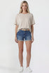 Women's Belted Premium Stretch Fold-Over Cuff Shorts