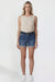 Women's Belted Premium Stretch Fold-Over Cuff Shorts