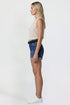 Women's Belted Premium Stretch Fold-Over Cuff Shorts