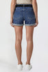 Women's Belted Premium Stretch Fold-Over Cuff Shorts