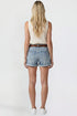 Women's Belted Premium Stretch Fold-Over Cuff Shorts