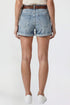 Women's Belted Premium Stretch Fold-Over Cuff Shorts