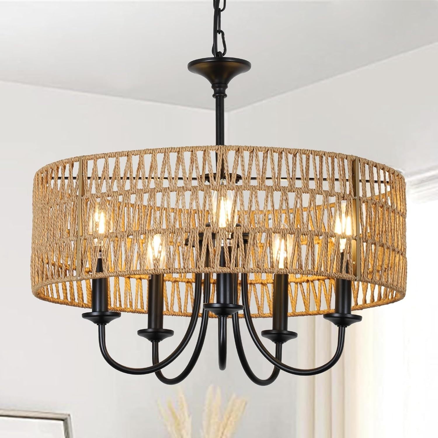 Walker Edison | Modern Farmhouse Chandelier Light Fixture