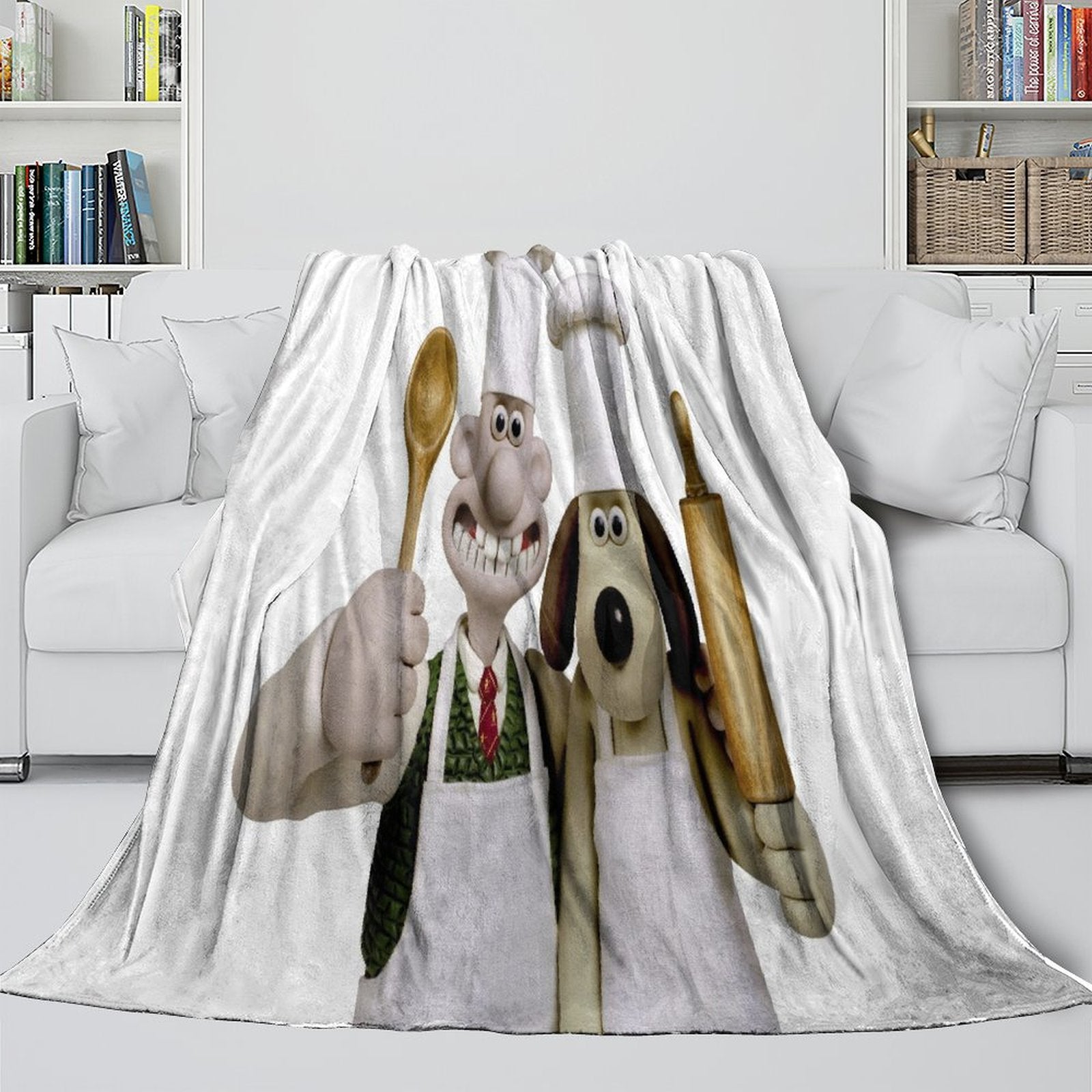 Wallace Gromit Blanket Flannel Throw Room Decoration