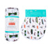 Gift Set: Washington D.C. Baby Muslin Swaddle Blanket and Burp Cloth/Bib Combo Baby Shower Essential for Newborn