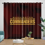 Washington Commanders Curtains Blackout Window Drapes Room Decoration