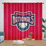 Washington Nationals Curtains Blackout Window Drapes Room Decoration