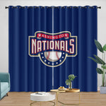 Washington Nationals Curtains Blackout Window Drapes Room Decoration