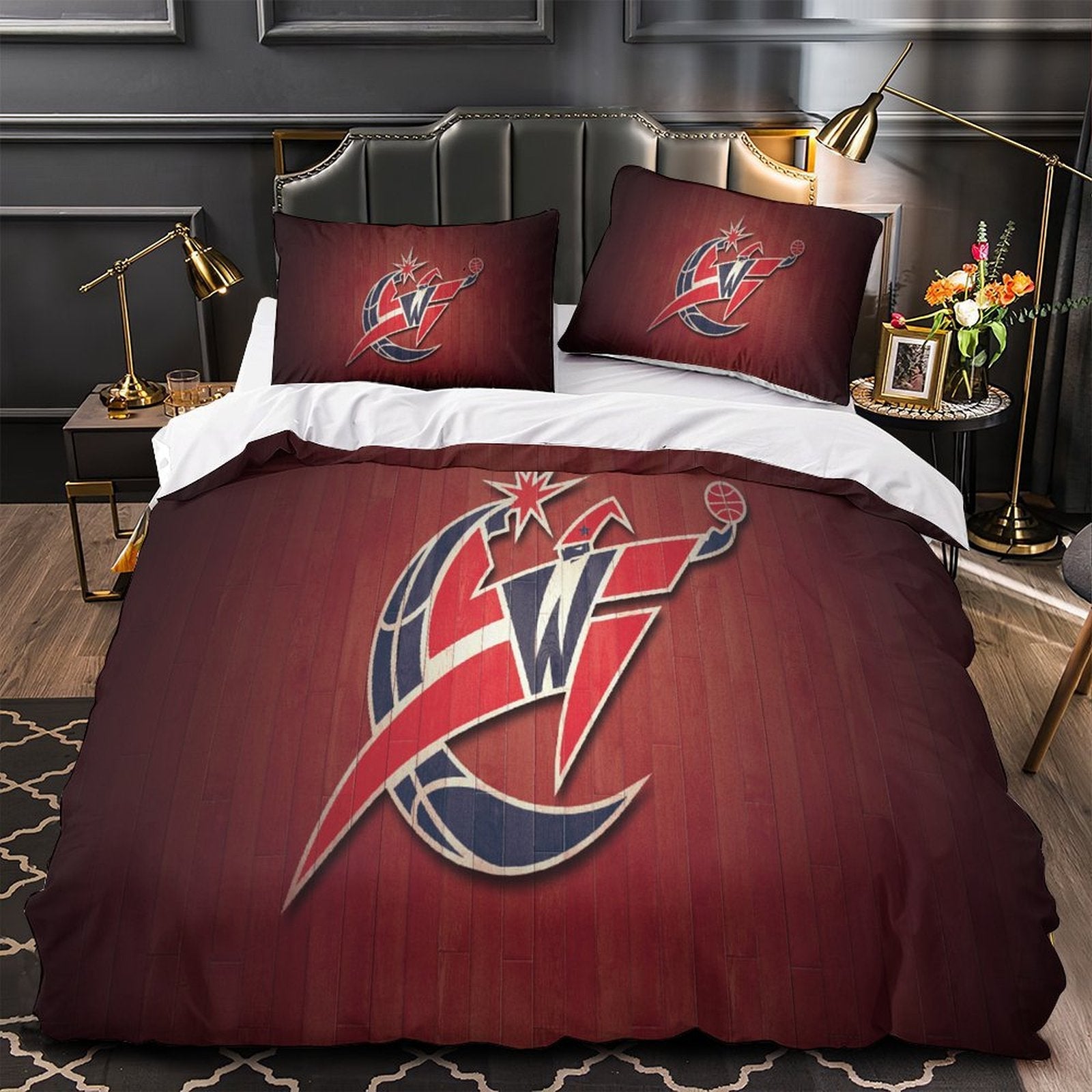 Washington Wizards Bedding Set Duvet Cover Without Filler