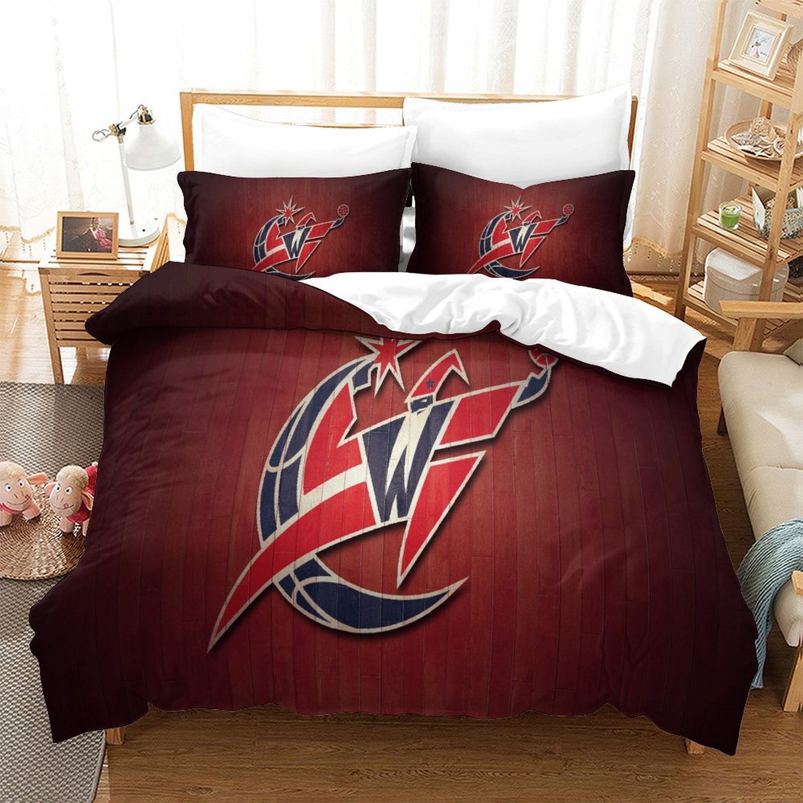 Washington Wizards Bedding Set Duvet Cover Without Filler