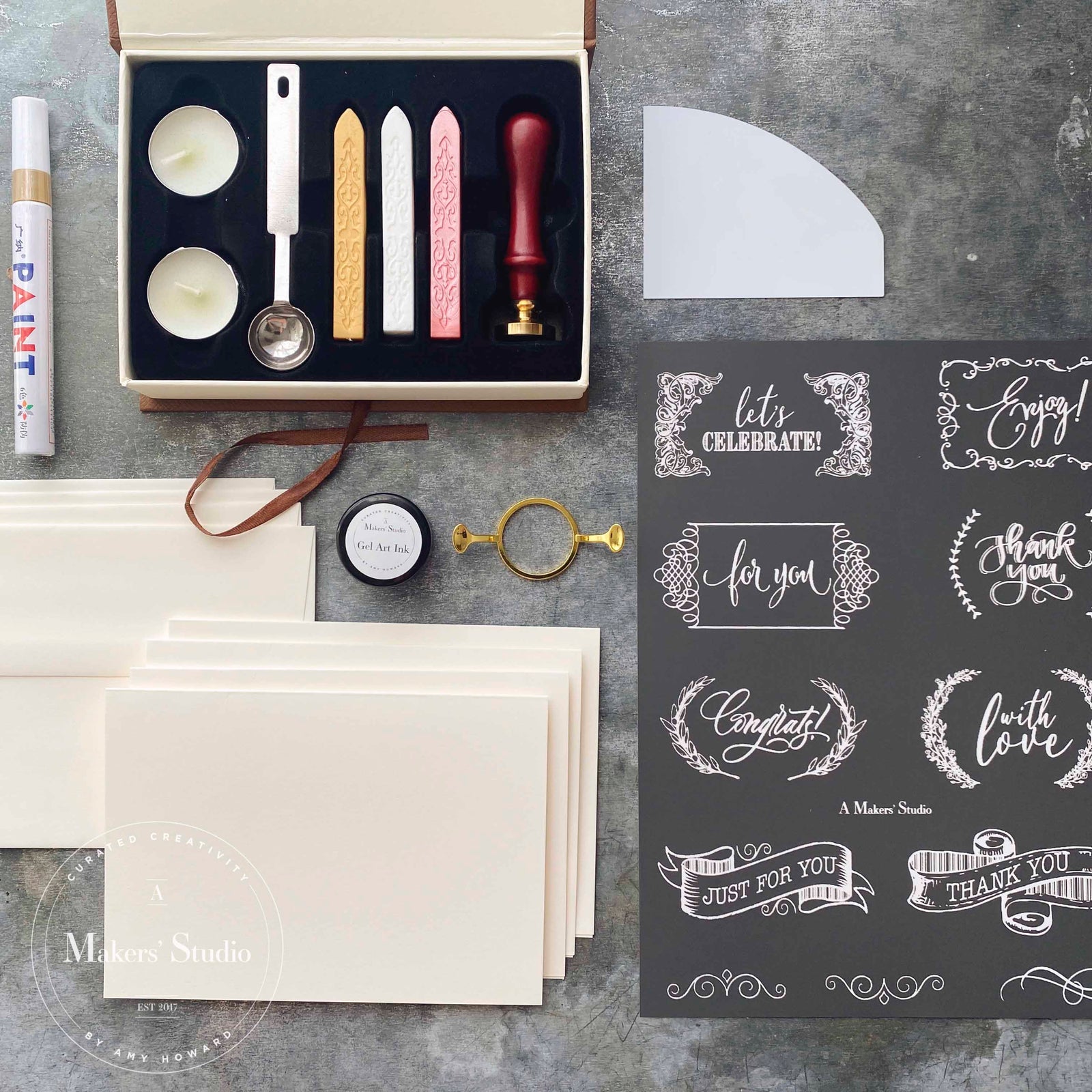 Wax Stamp Stationery Kit