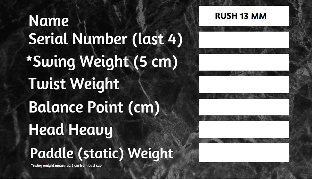RUSH 13  SINGLES (PINK) - Pickleball Paddle