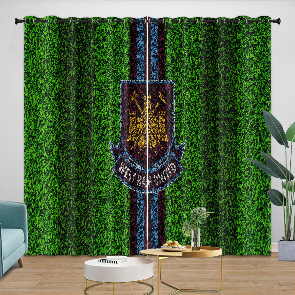 West Ham United Curtains Blackout Window Drapes Room Decoration