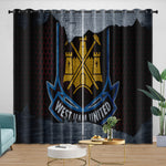 West Ham United Curtains Blackout Window Drapes Room Decoration