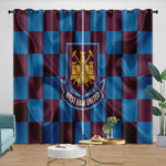 West Ham United Curtains Blackout Window Drapes Room Decoration