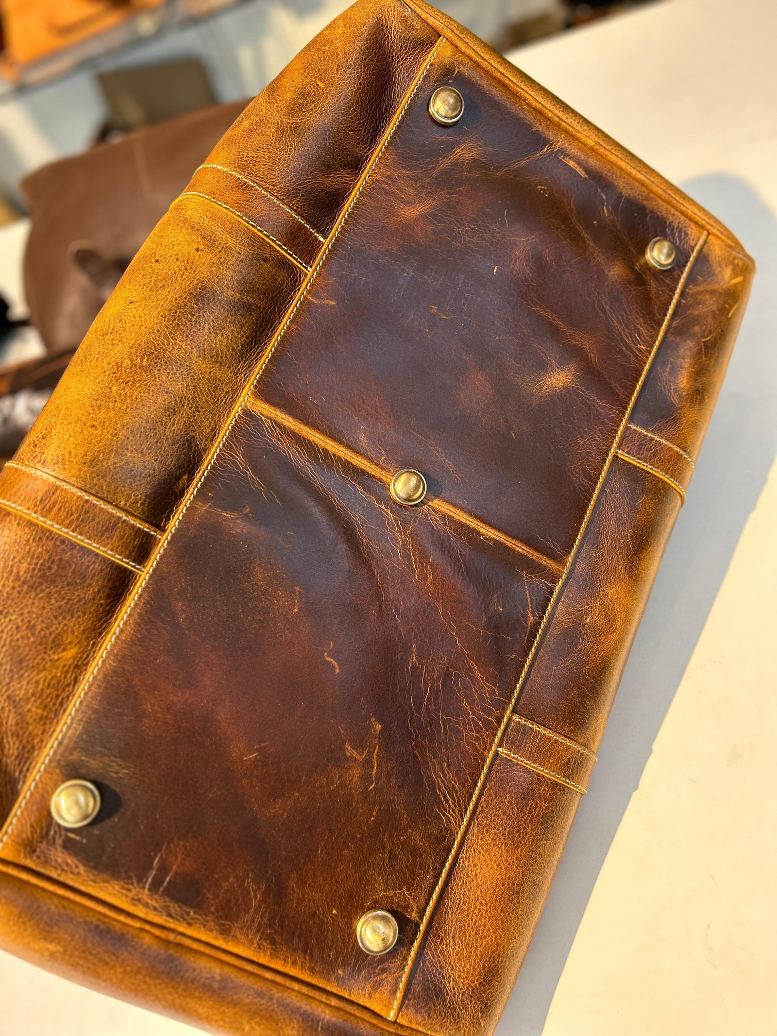 Roosevelt Full Grain Buffalo Leather Duffle