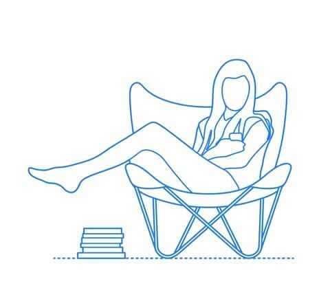 The Jet Black Butterfly Chair