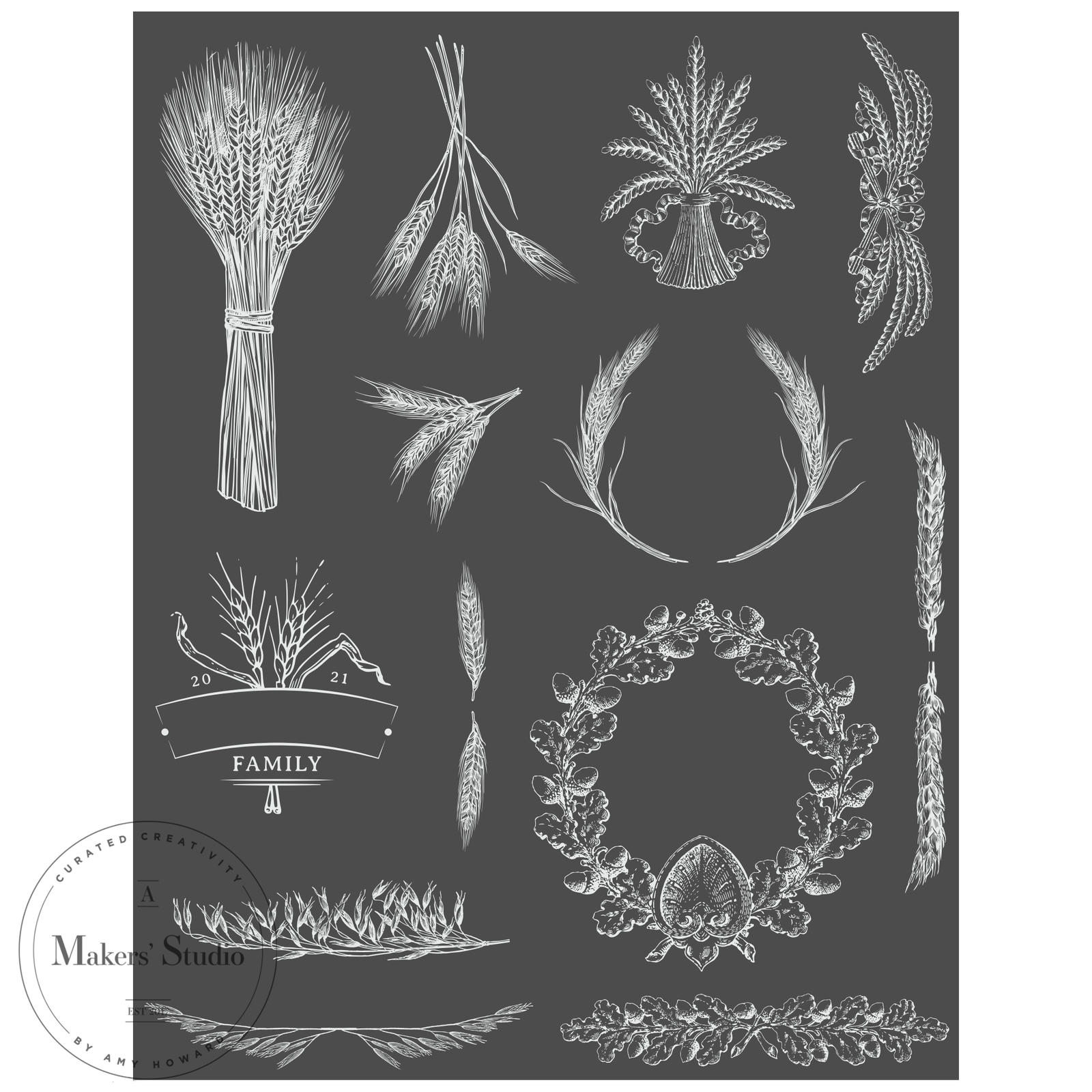 Wheat - Mesh Stencil 8.5x11