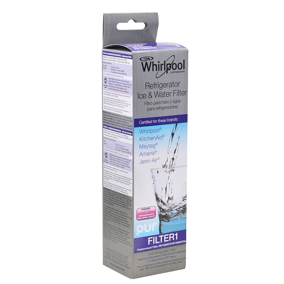 Whirlpool Water Filter W10295370A Pur Filter 1 W10295370 Refrigerator
