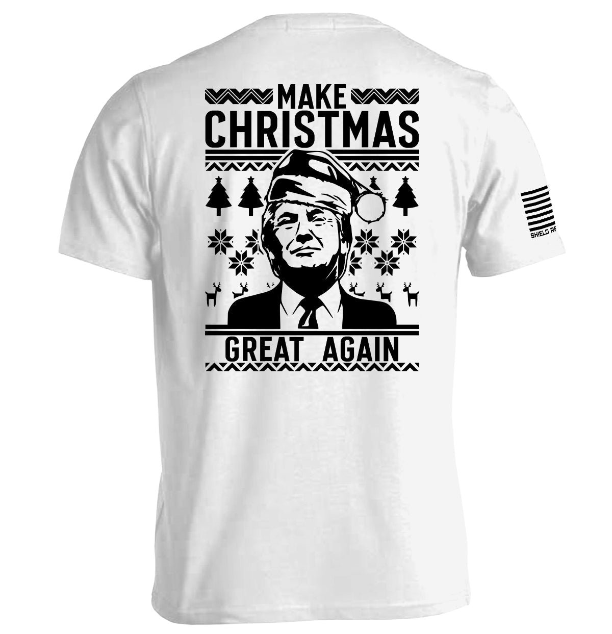 Make Christmas Great Again Trump Sweater Print - T-Shirt