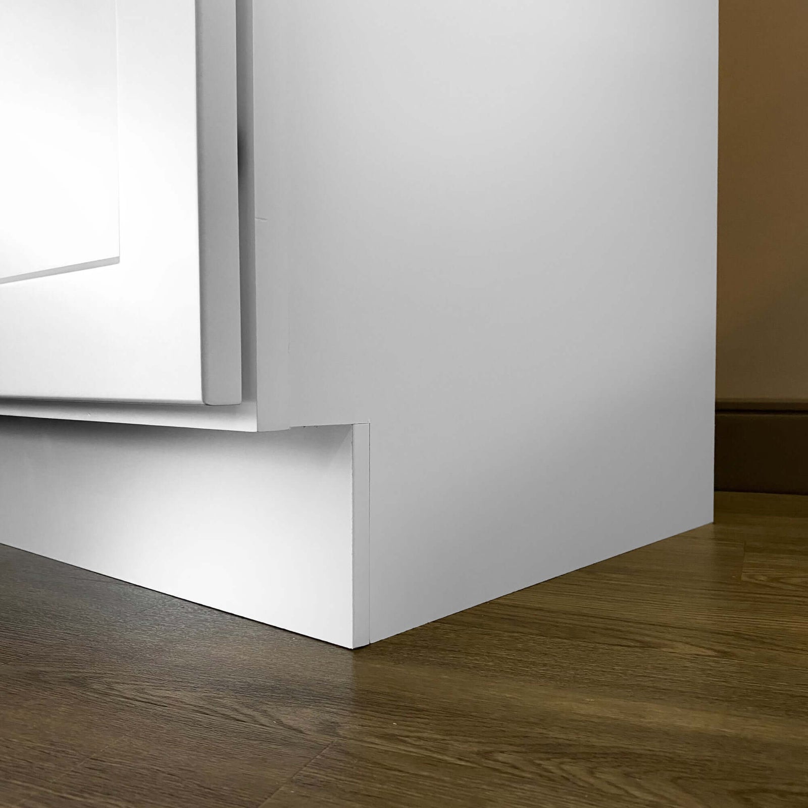 80-Inch White Shaker Double-Sink Bathroom Vanity with Drawers