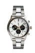 White and Black Chronograph Watch