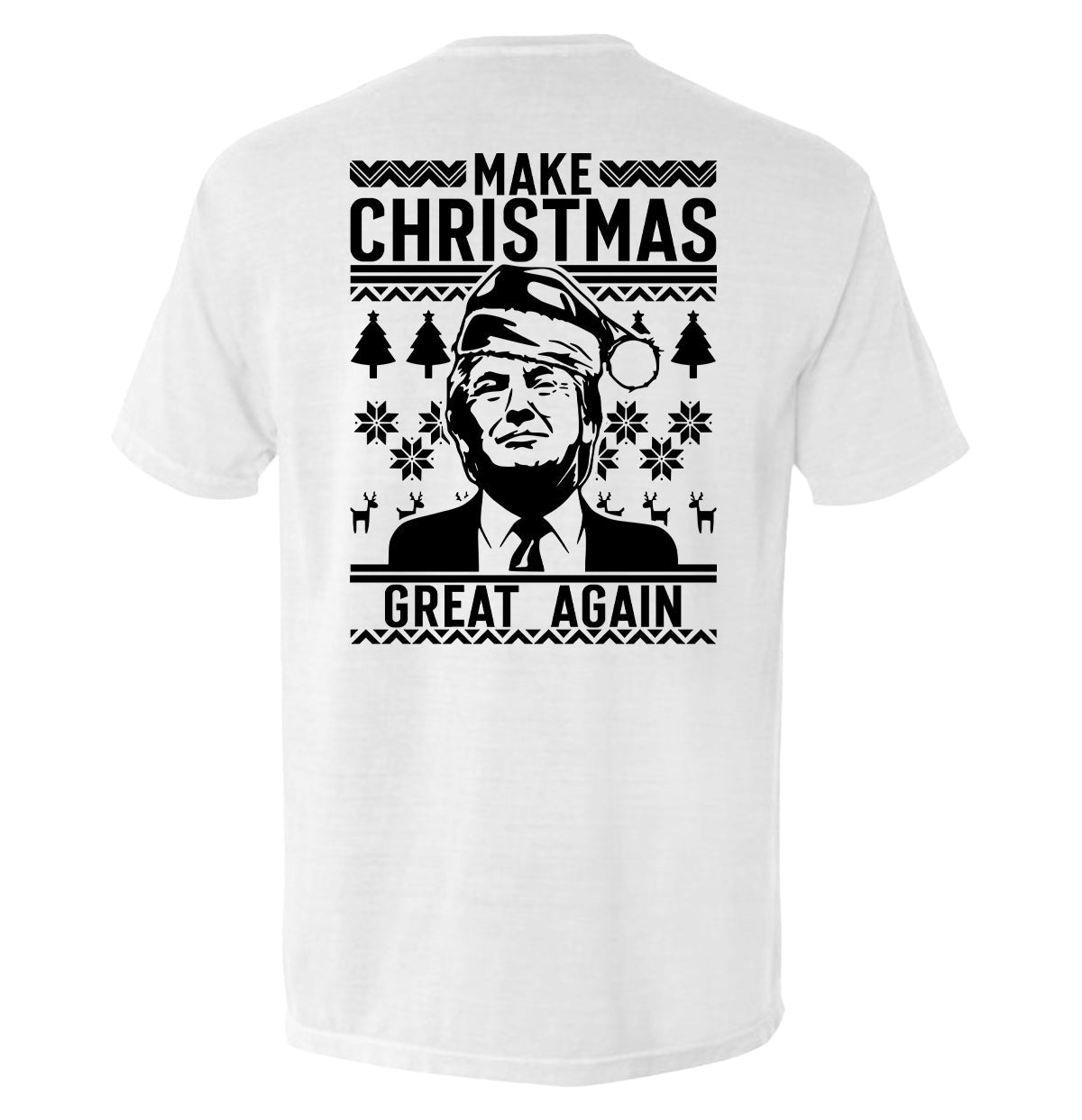 Make Christmas Great Again Trump Sweater Print - T-Shirt