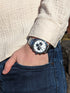 White and Black Chronograph Watch