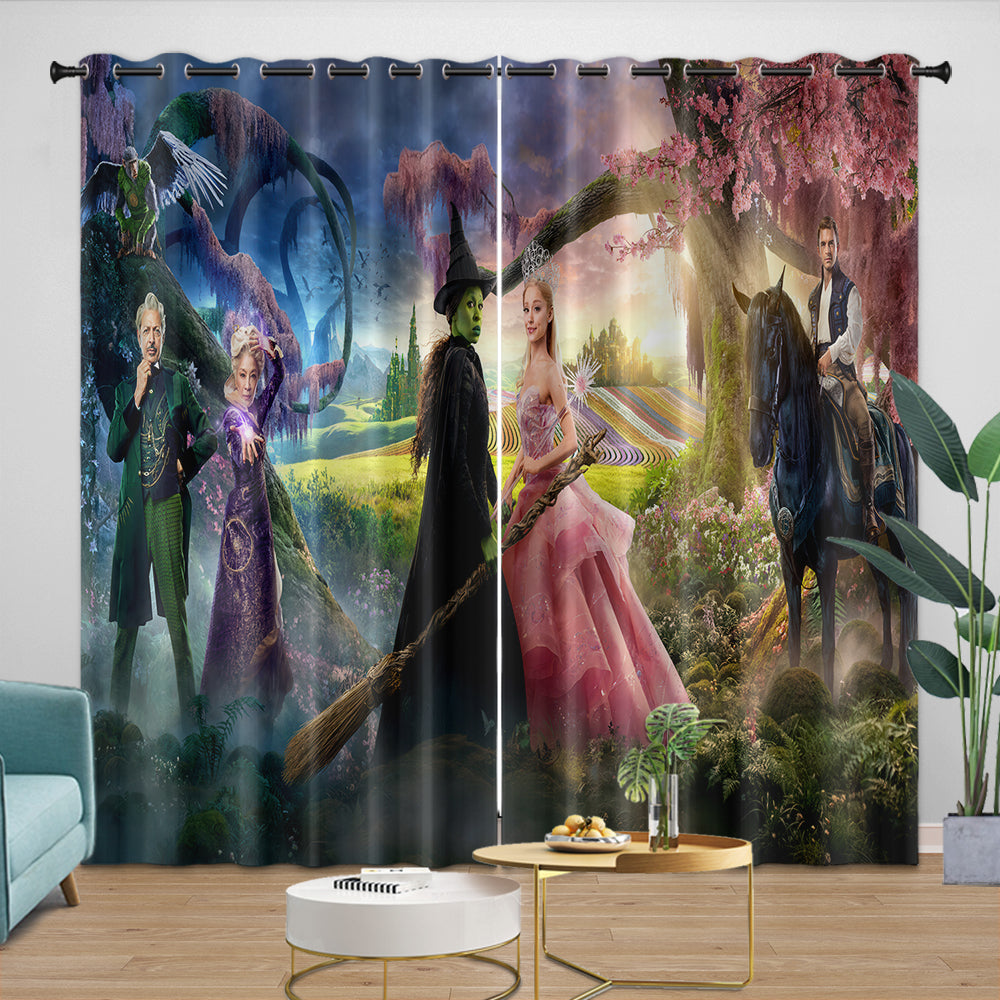 Wicked For Good Curtains Blackout Window Drapes Room Decoration