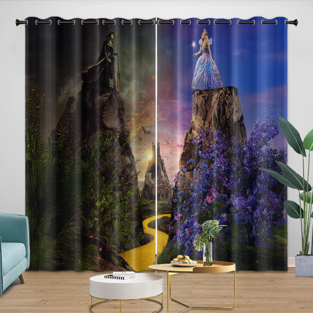 Wicked For Good Curtains Blackout Window Drapes Room Decoration