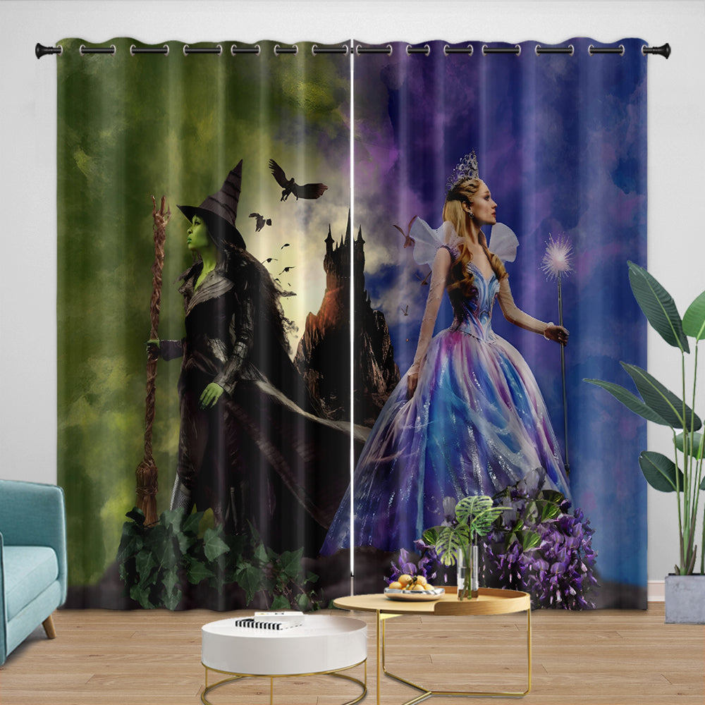 Wicked For Good Curtains Blackout Window Drapes Room Decoration