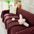 Solid Color Chenille Sofa Throw Blanket, Soft & Plush Decorative Couch Throw Cover