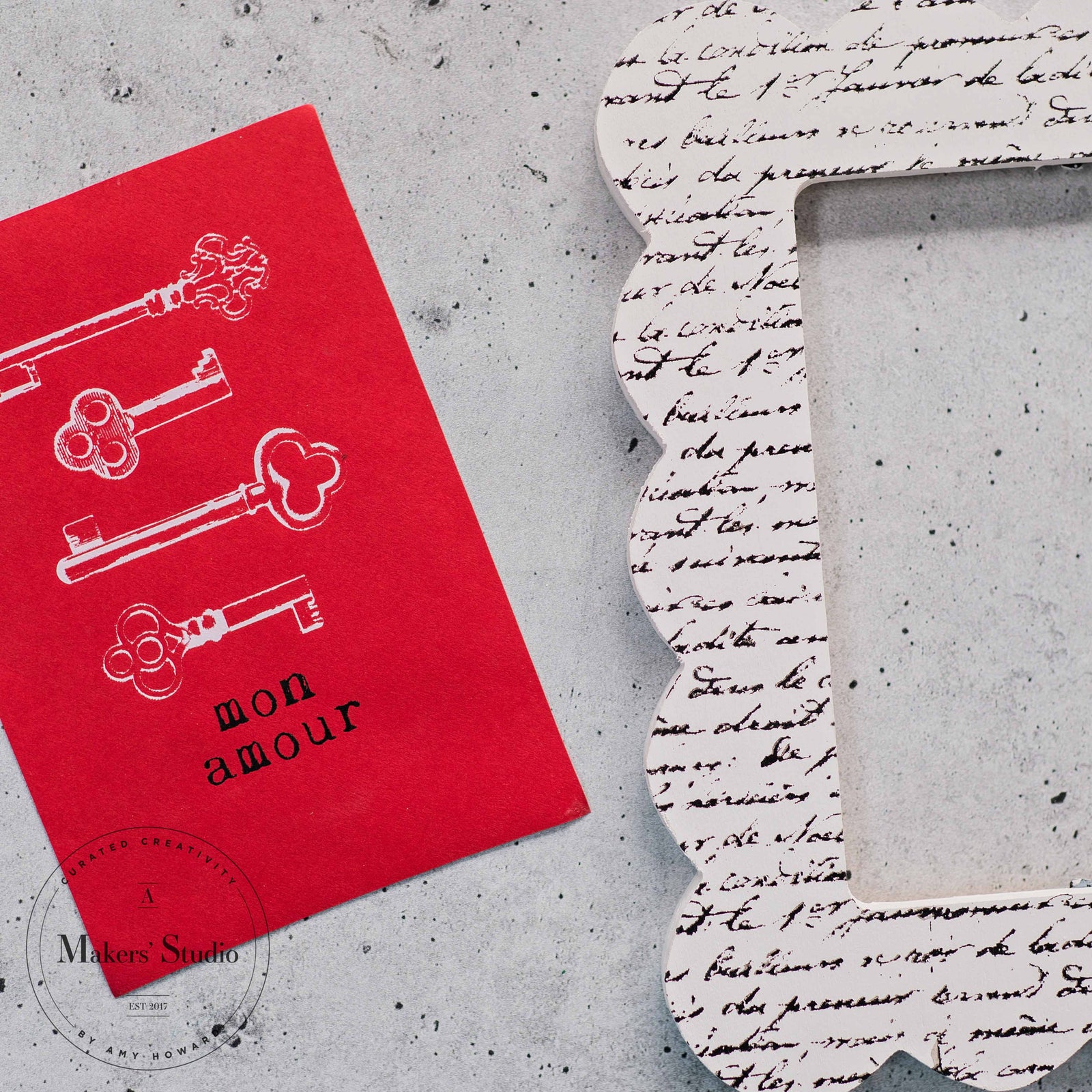 Mon Amour - Mesh Stencil 9x12