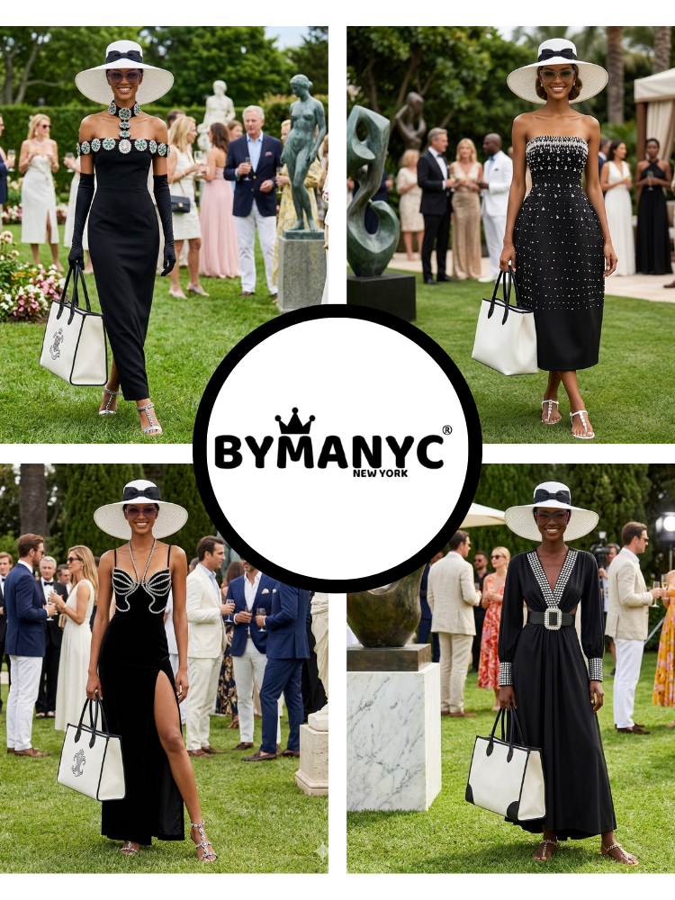 Women's Dress Elegant Tweed Sparkle TRIBECA New Collection THE HAMPTONS BYMANYC ® New York