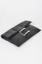 Women's Handbag Metallic Buckle Clutch - MEATPACKING - BYMANYC ® New York