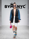 Women's Studded Two-Tone Patchwork Denim Blazer BYMANYC ® New York CONTEMPORARY VIBRANT MODERN OUTERWEAR - New Collection