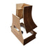 Wood Range Hood With Angled Front and Walnut Band - 30", 36", 42", 48", 54" and 60" Widths Available