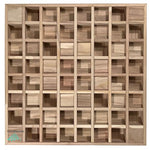 Wood Acoustic Diffuser Panel | Solid Paulownia Wood Sound Diffuser for Studios & Home Theaters